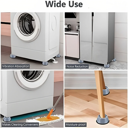 Anti Vibration Washing Machine Feet Pads-Shock Absorbing & Noise Reduction Pads (Set of 4)