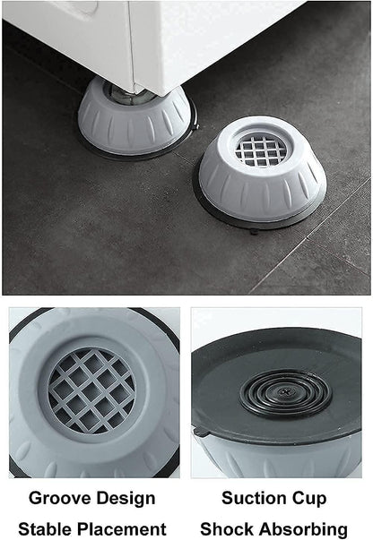 Anti Vibration Washing Machine Feet Pads-Shock Absorbing & Noise Reduction Pads (Set of 4)