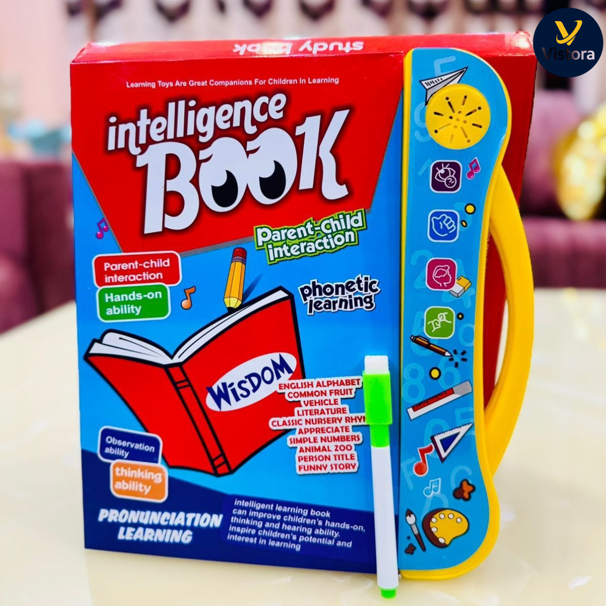 Shopnexify™ Interactive English Learning Book for Kids – Letters, Words, Rhymes & Sounds