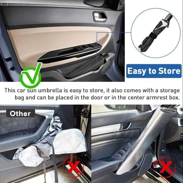 Car Windshield Sun Shade Umbrella | ShopNexify
