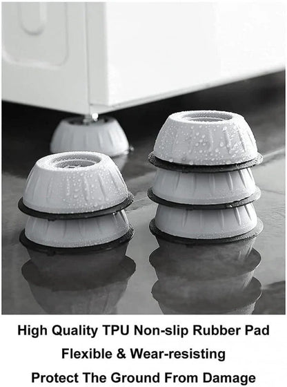 Anti Vibration Washing Machine Feet Pads-Shock Absorbing & Noise Reduction Pads (Set of 4)